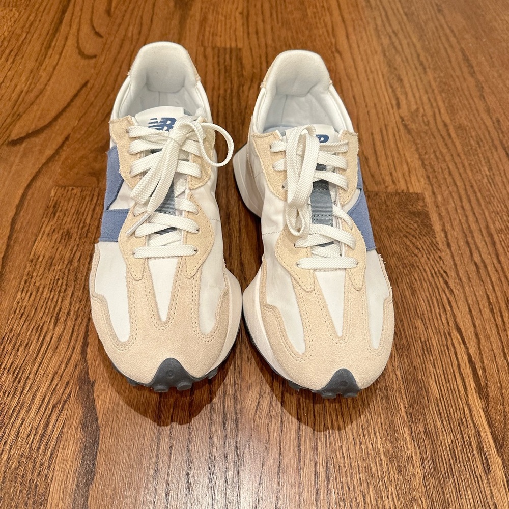 New Balance 327, mercury blue / sandstone